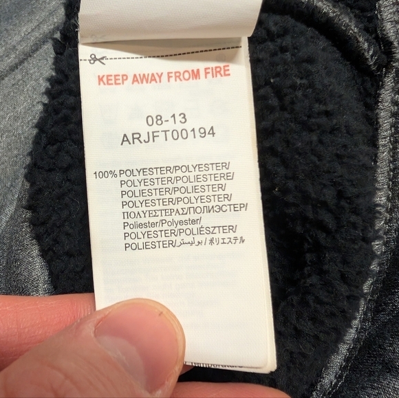 ROXY (Medium) Fleece Lined Button Front Jacket with Drawstring waist - Picture 6 of 7